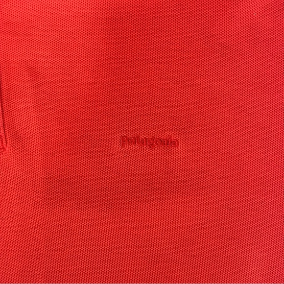 Patagonia Polo Size XL Men's Cotton Outdoors Casual Orange Shirt - Picture 3 of 4